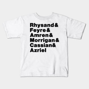 A Court of Mist and Fury Inner Circle Line Up Kids T-Shirt